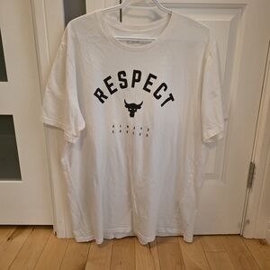 Under Armour White Respect Graphic Tee